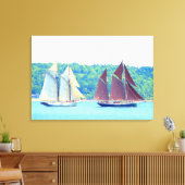 Rennpädagogen in Leinwand (Insitu (Wohnzimmer))