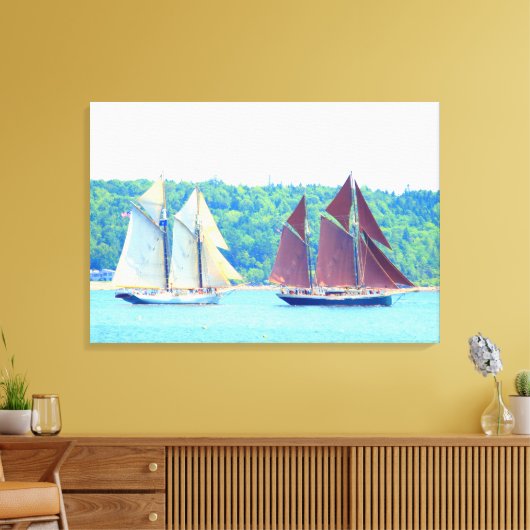 Rennpädagogen in Leinwand (Insitu (Wohnzimmer))