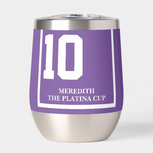 Rennpferd 10 Lila Personalisiert Derby (Vorderseite)