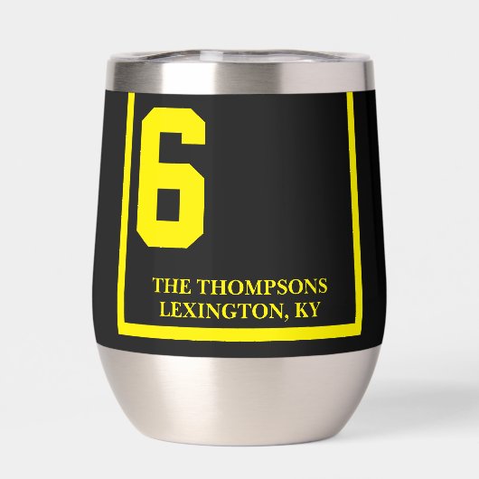 Rennpferd 6 Schwarzes Personalisiertes Derby (Rückseite)