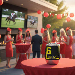 Rennpferd 6 Schwarzes Personalisiertes Derby