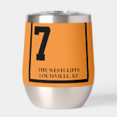 Rennpferd 7 Orange Personalisiert Derby (Vorderseite)