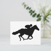 Rennpferd Postkarte (Stehend Vorderseite)