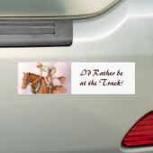 Rennpferd und Jockey Autoaufkleber (Auf Auto)