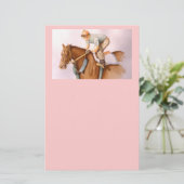 Rennpferd und Jockey Briefpapier (Stehend Vorderseite)