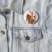Rennpferd und Jockey Button (Beispiel)
