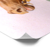 Rennpferd und Jockey Poster (Ecke)