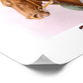 Rennpferd und Jockey Poster (Ecke)