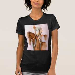 Rennpferd und Jockey T-Shirt