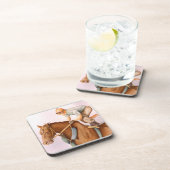 Rennpferd und Jockey Untersetzer (Rechte Seite)