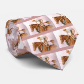 Rennpferd und Jockey WaterColor Krawatte (Gerollt)