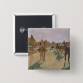 Rennpferde Edgar Degass | vor den Ständen Button (Vorne & Hinten)