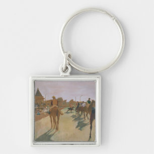 Rennpferde Edgar Degass   vor den Ständen Schlüsselanhänger