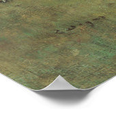 Rennpferde in Longchamp von Edgar Degas Poster (Ecke)