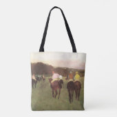 Rennpferde in Longchamp von Edgar Degas Tasche (Rückseite)
