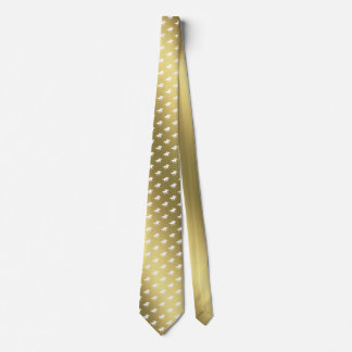 Rennpferde Muster | Jockey Graphic Gold Krawatte