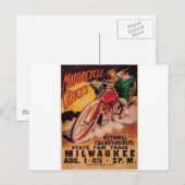 Rennposter 1926 postkarte (Vorne/Hinten)