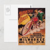 Rennposter 1926 postkarte (Vorne/Hinten)