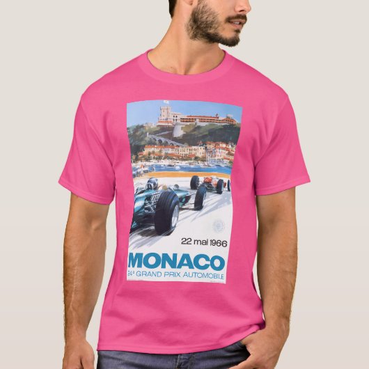 Rennposter des Grand Prix von Monaco 1966 T-Shirt (Vorderseite)