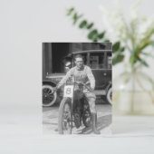 Rennrad der 1920er Jahre Postkarte (Stehend Vorderseite)