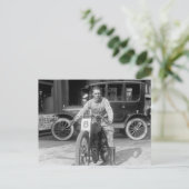 Rennrad der 1920er Jahre Postkarte (Stehend Vorderseite)