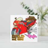 Rennrad Kunst Geschwindigkeit Feiertagskarte (Stehend Vorderseite)