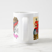 Rennrad Kunst Geschwindigkeit Jumbo-Tasse (Rückseite)