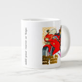 Rennrad Kunst Geschwindigkeit Jumbo-Tasse (Vorderseite Rechts)