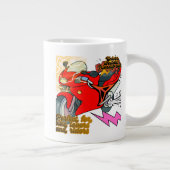 Rennrad Kunst Geschwindigkeit Jumbo-Tasse (Rechts)