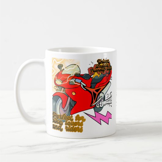 Rennrad Kunst Geschwindigkeit Kaffeetasse (Links)