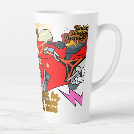 Rennrad Kunst Geschwindigkeit Milchtasse (Rechts)