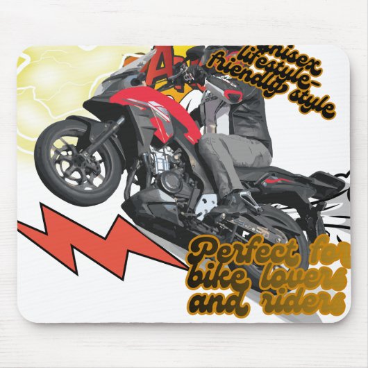 Rennrad Kunst Mousepad (Vorne)
