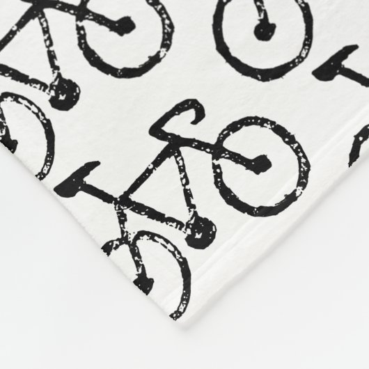 Rennrad Print Fleece Blanket (Ecke)