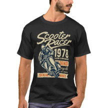 Rennrollerfahrer im Vintage-Retro-Stil