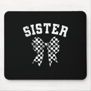 Rennschwester des ersten Geburtstagsjungen Rennwag Mousepad