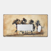 Rennskizze Schreibtischunterlage (Tastatur & Maus)