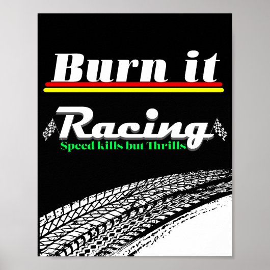 Rennsport-Ästhetik-Design-Plakat Poster (Vorne)