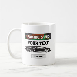 Rennsport-Autodesign – Schnelle Motorsportleistung Kaffeetasse