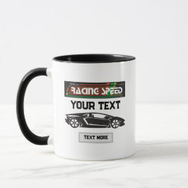 Rennsport-Autodesign – Schnelle Motorsportleistung Tasse