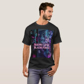 Rennsport Liebe schwarzer Lyon 53 T-Shirt (Vorne ganz)