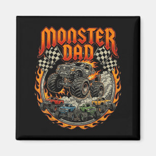 Rennsport Offroad Vatertag Monstertruck Vater Magnet