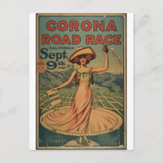 Rennstrecke Corona - 1913 Postkarte (Vorderseite)