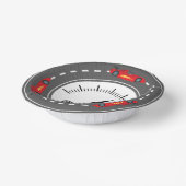 Rennstrecke Geburtstag Pappteller (Gewinkelt)