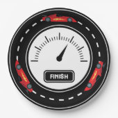 Rennstrecke Geburtstag Pappteller (Vorderseite)