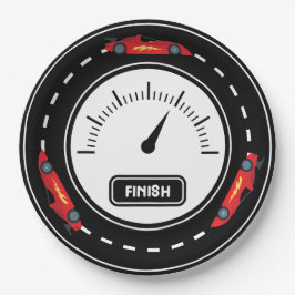 Rennstrecke Geburtstag Pappteller