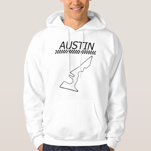 Rennstrecke in Austin Hoodie (Vorderseite)