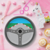 Rennstrecke-Lenkrad-Pappteller, zu verwenden Spaß! Pappteller (Party)