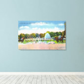 Rennstrecke von Saratoga Leinwanddruck (Insitu (Holzboden))