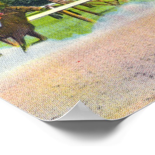 Rennstrecke von Saratoga Poster (Ecke)