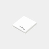 Rennstrecke Zeichnend Silhouette Post-it Klebezettel (angewinkelt)